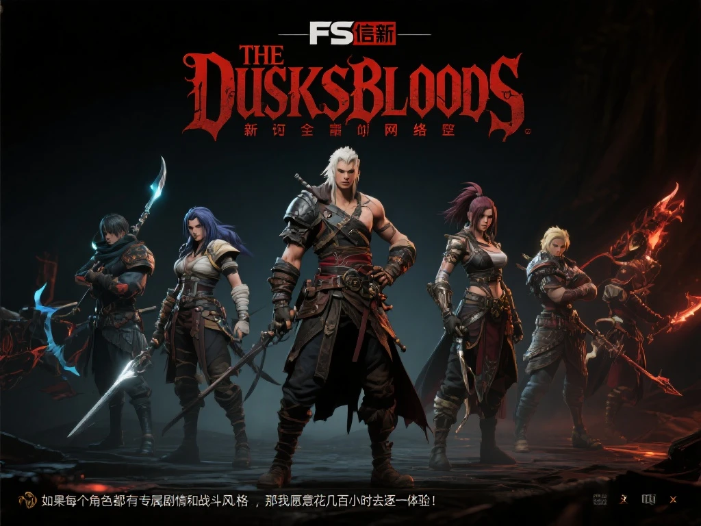 FS社新作《The DuskBloods》角色阵容超豪华，超过10位可操控英雄！