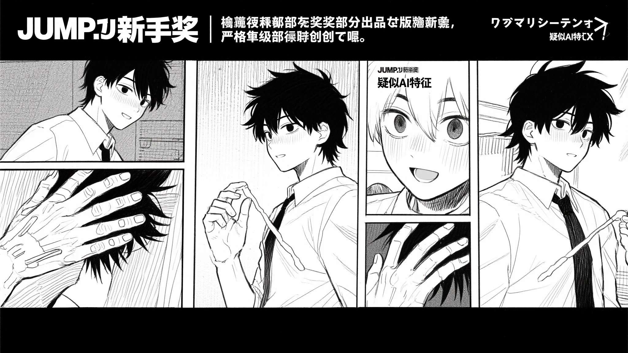 JUMP+新人奖漫画连载第一话就因被认为使用AI而炎上