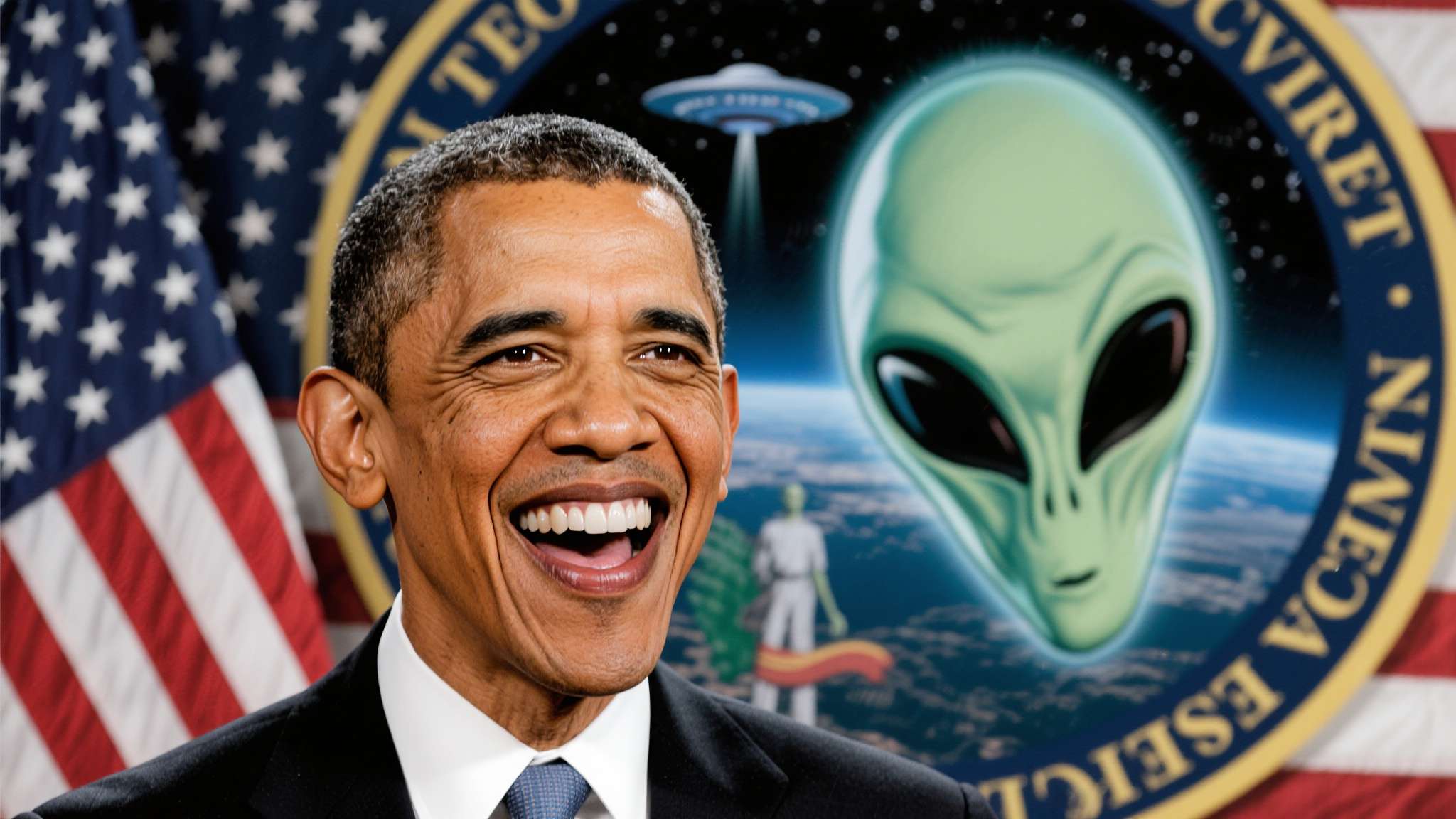 奥巴马否认51区藏外星人